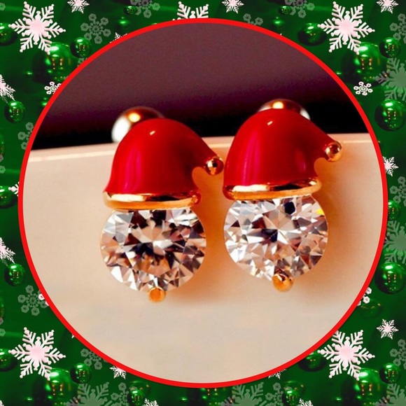 🎅🏽New🎅🏽Cute Santa Hat Earrings🎅🏽 - Picture 2 of 3
